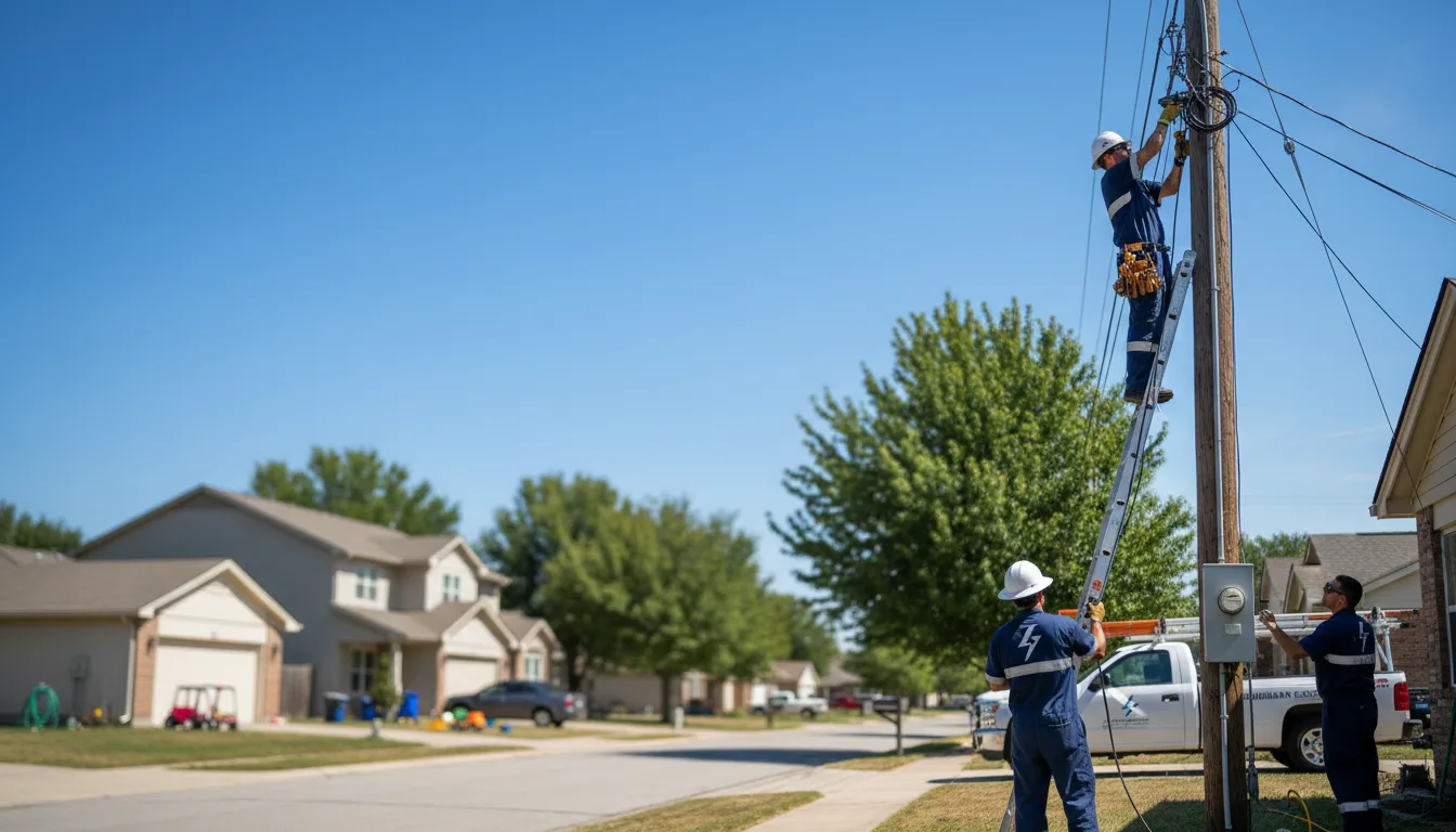 Residential electrician providing installation services in Tremont, MS